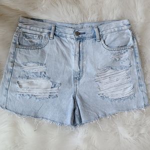 American Eagle high waist denim Jean shorts sze 8